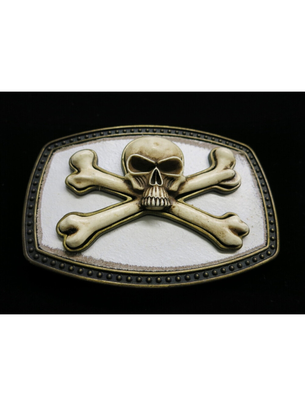 Italia Classico Skull Crossbones belt buckle